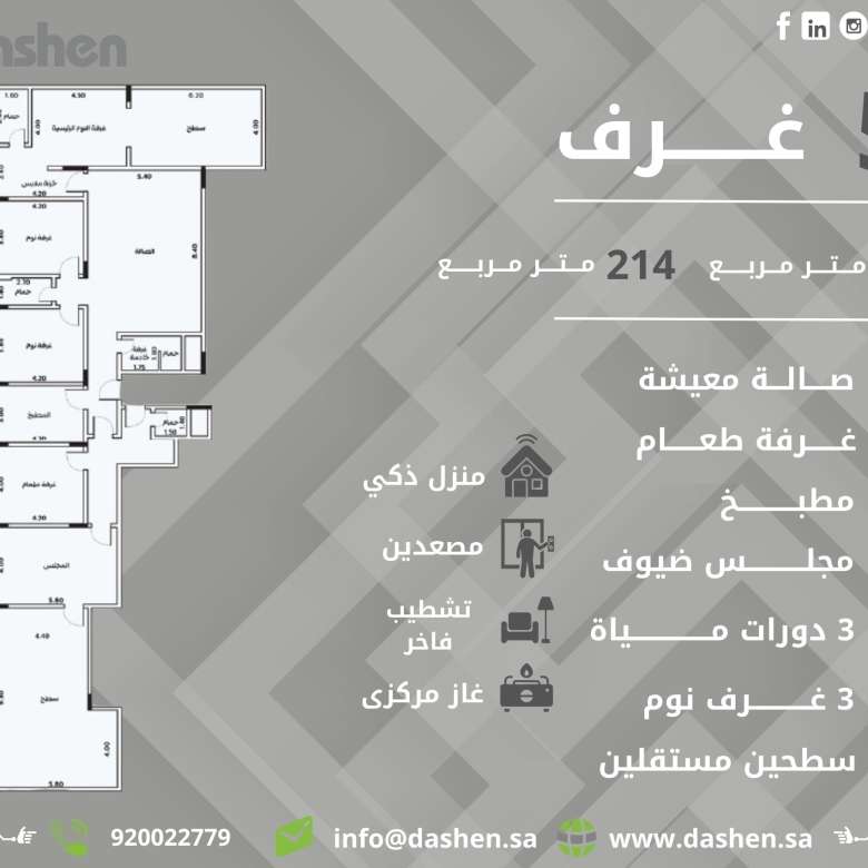 شقق فاخرة للبيع بالموسى فيو